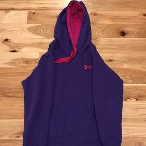 Purple and pink UA Storm sweatshirt hoodie